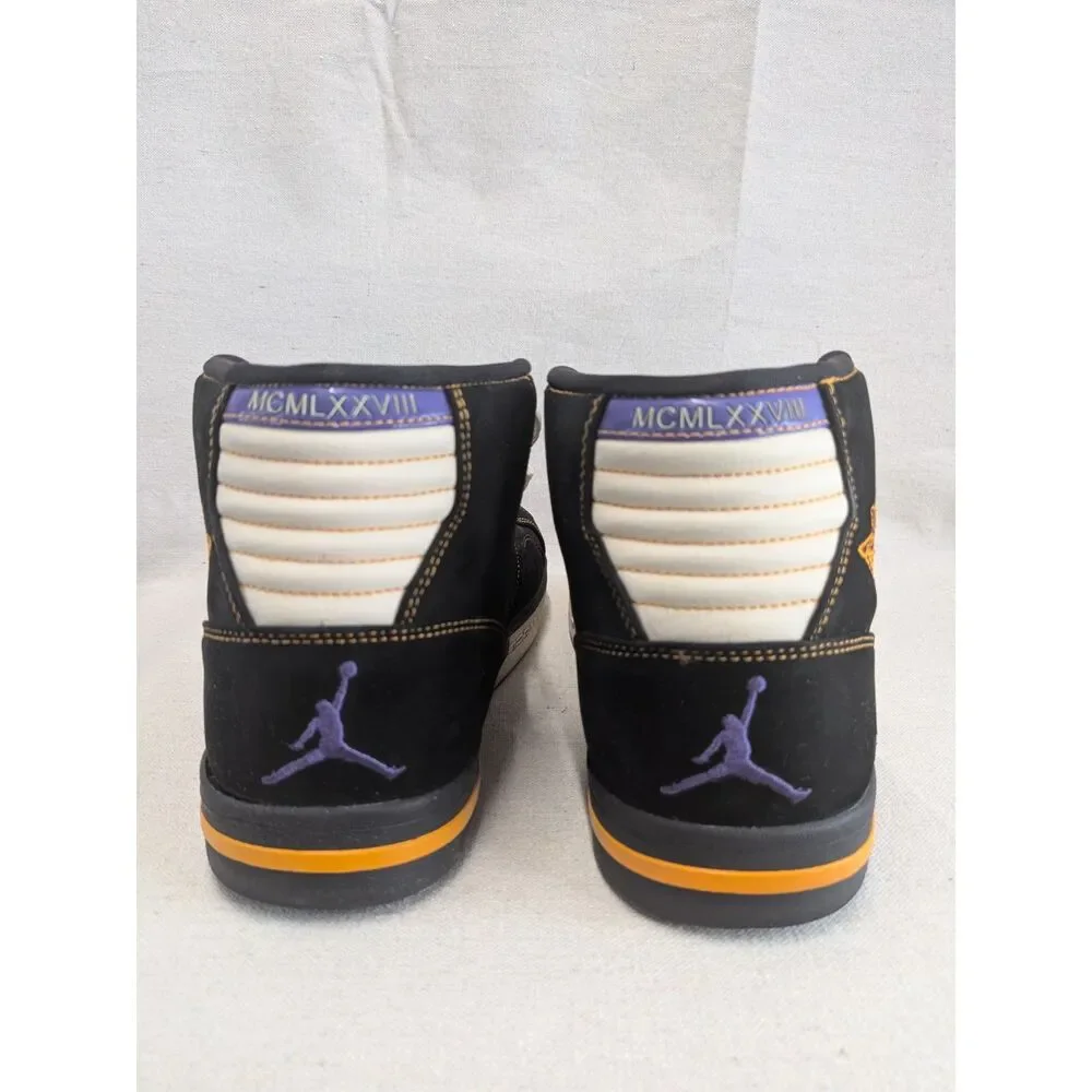 Retro Streetwear Y2K Size 10 Jordan PHLY Legend 342222-051 Black Purple Orange